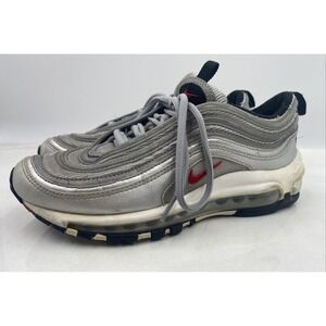 Nike Shoes Womens 7.5 Air Max 97 Silver Bullet GS 918890-001 Metallic Red